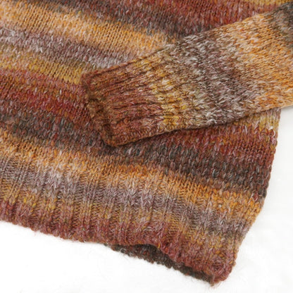 【中古】ペペ ジーンズ Pepe Jeans アクリルウール クルーネック プルオーバーニット マルチカラー【 M 】【 状態ランクC 】【 メンズ 】