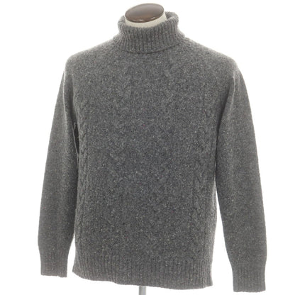 【中古】ベルウッド Bellwood ウールナイロン タートルネック プルオーバーニット グレー【 50 】【 状態ランクB 】【 メンズ 】