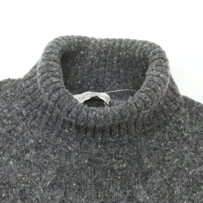 【中古】ベルウッド Bellwood ウールナイロン タートルネック プルオーバーニット グレー【 50 】【 状態ランクB 】【 メンズ 】