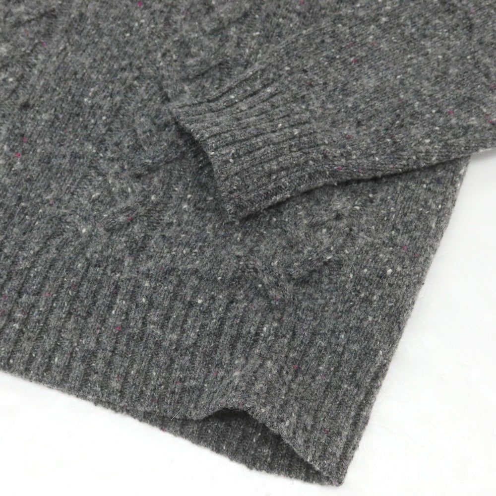 【中古】ベルウッド Bellwood ウールナイロン タートルネック プルオーバーニット グレー【 50 】【 状態ランクB 】【 メンズ 】