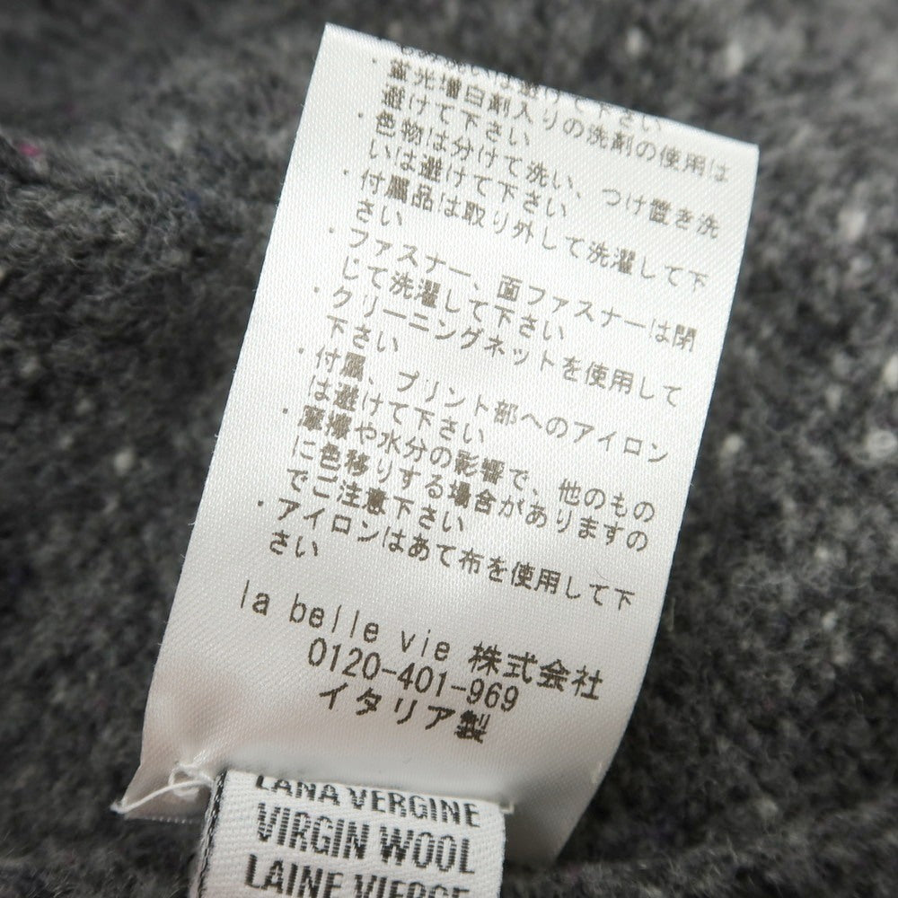 【中古】ベルウッド Bellwood ウールナイロン タートルネック プルオーバーニット グレー【 50 】【 状態ランクB 】【 メンズ 】