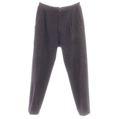 【中古】ティージャケット T-JACKET コットンウール ジャージー イージースラックスパンツ パープルxライトブラウン【 XL 】【 状態ランクB 】【 メンズ 】