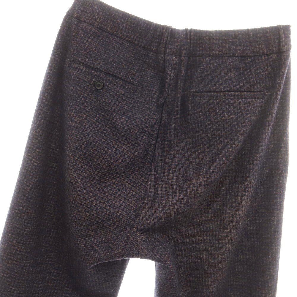 【中古】ティージャケット T-JACKET コットンウール ジャージー イージースラックスパンツ パープルxライトブラウン【 XL 】【 状態ランクB 】【 メンズ 】