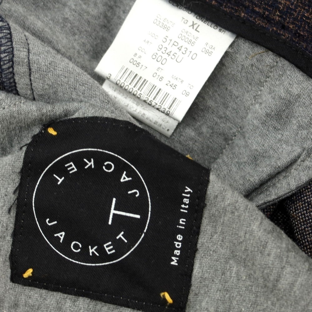 【中古】ティージャケット T-JACKET コットンウール ジャージー イージースラックスパンツ パープルxライトブラウン【 XL 】【 状態ランクB 】【 メンズ 】