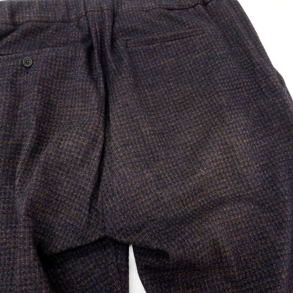 【中古】ティージャケット T-JACKET コットンウール ジャージー イージースラックスパンツ パープルxライトブラウン【 XL 】【 状態ランクB 】【 メンズ 】