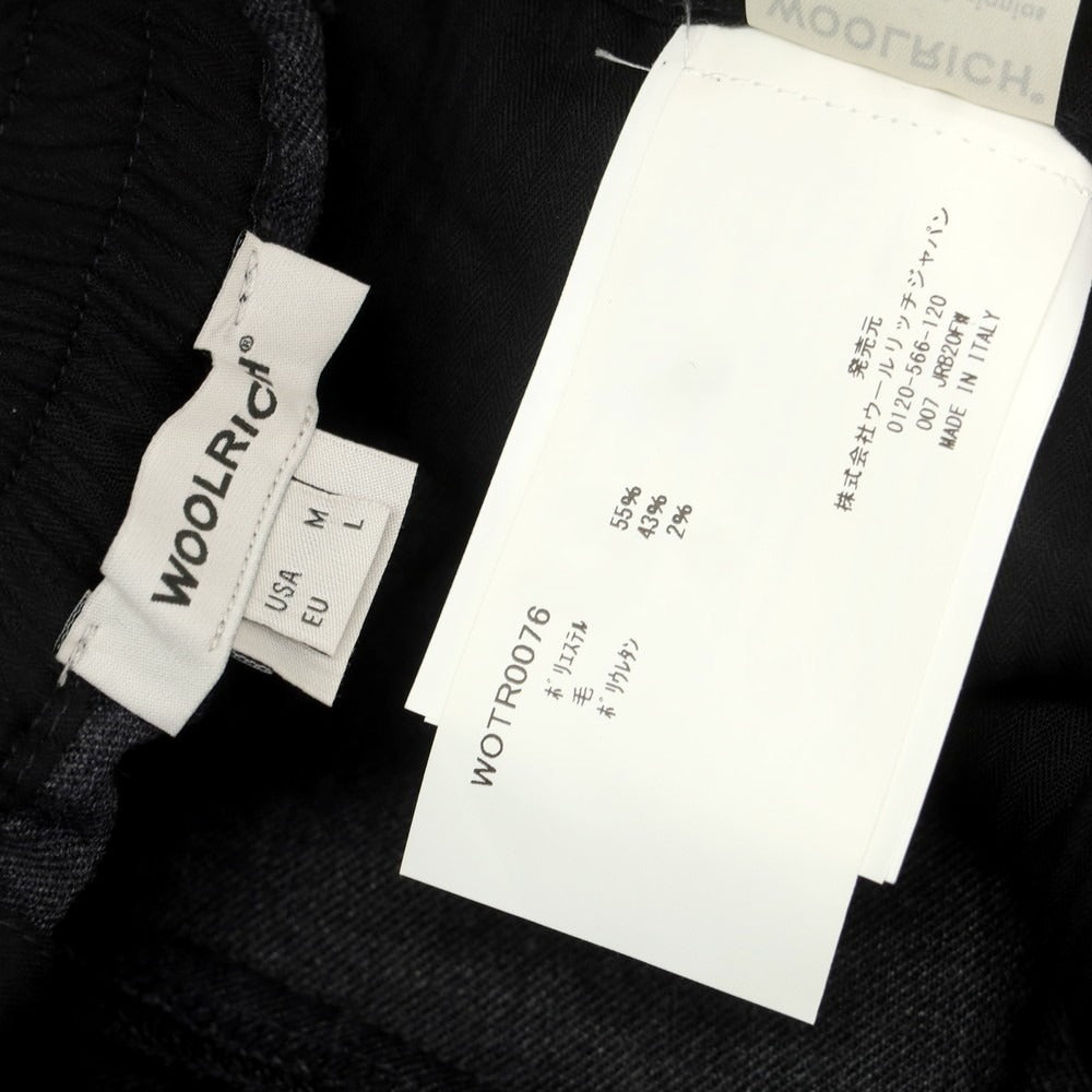 【中古】ウールリッチ WOOLRICH ストレッチ ポリエステルウール イージースラックスパンツ ダークグレー【 L（EU） 】【 状態ランクB 】【 メンズ 】