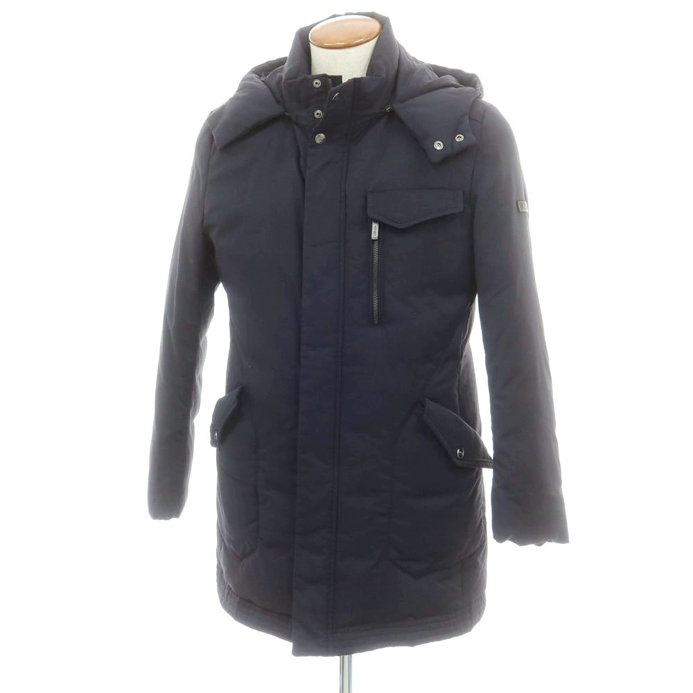 【中古】アレグリ Allegri ナイロンポリエステル ダウンコート ネイビー【 46 】【 状態ランクB 】【 メンズ 】