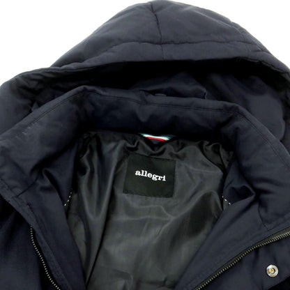 【中古】アレグリ Allegri ナイロンポリエステル ダウンコート ネイビー【 46 】【 状態ランクB 】【 メンズ 】