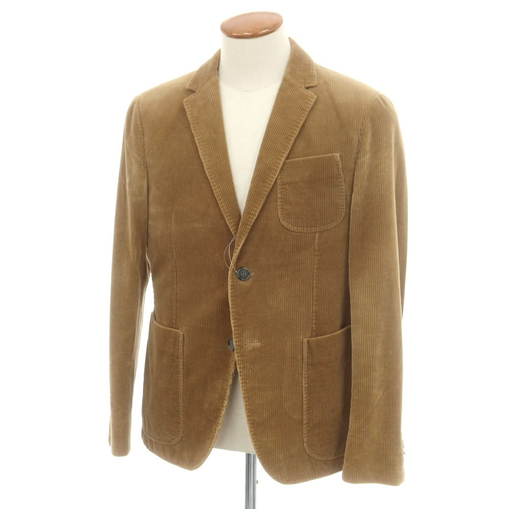 【中古】ジーゼニア Z Zegna コーデュロイ 2B カジュアルジャケット イエローオーカー【 48 】【 状態ランクC 】【 メンズ 】
