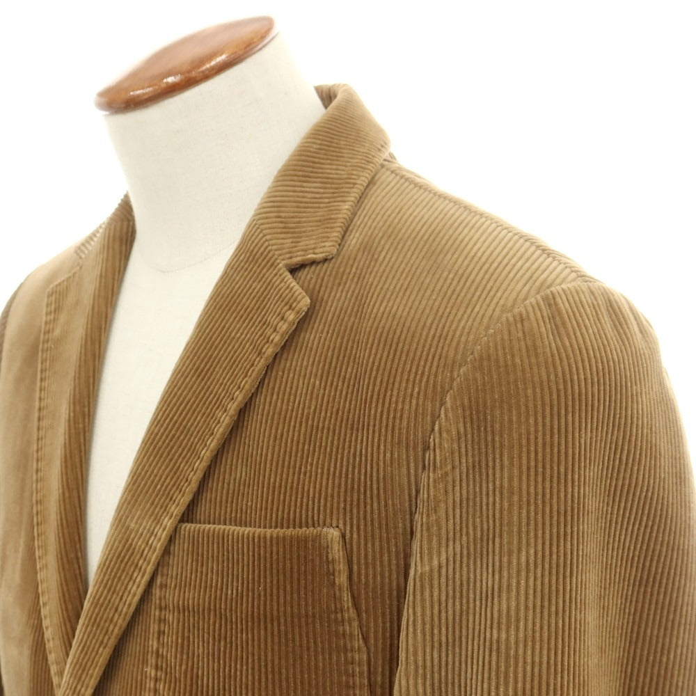 【中古】ジーゼニア Z Zegna コーデュロイ 2B カジュアルジャケット イエローオーカー【 サイズ48 】【 状態ランクC 】【 メンズ 】 [CPD]