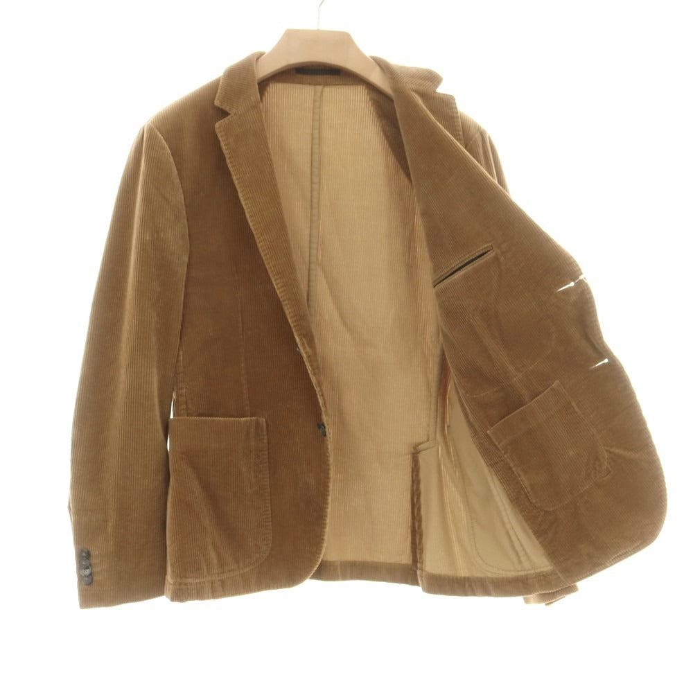 【中古】ジーゼニア Z Zegna コーデュロイ 2B カジュアルジャケット イエローオーカー【 サイズ48 】【 状態ランクC 】【 メンズ 】 [CPD]