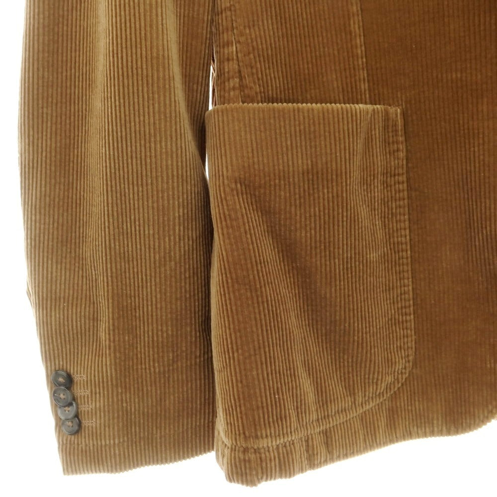 【中古】ジーゼニア Z Zegna コーデュロイ 2B カジュアルジャケット イエローオーカー【 サイズ48 】【 状態ランクC 】【 メンズ 】 [CPD]