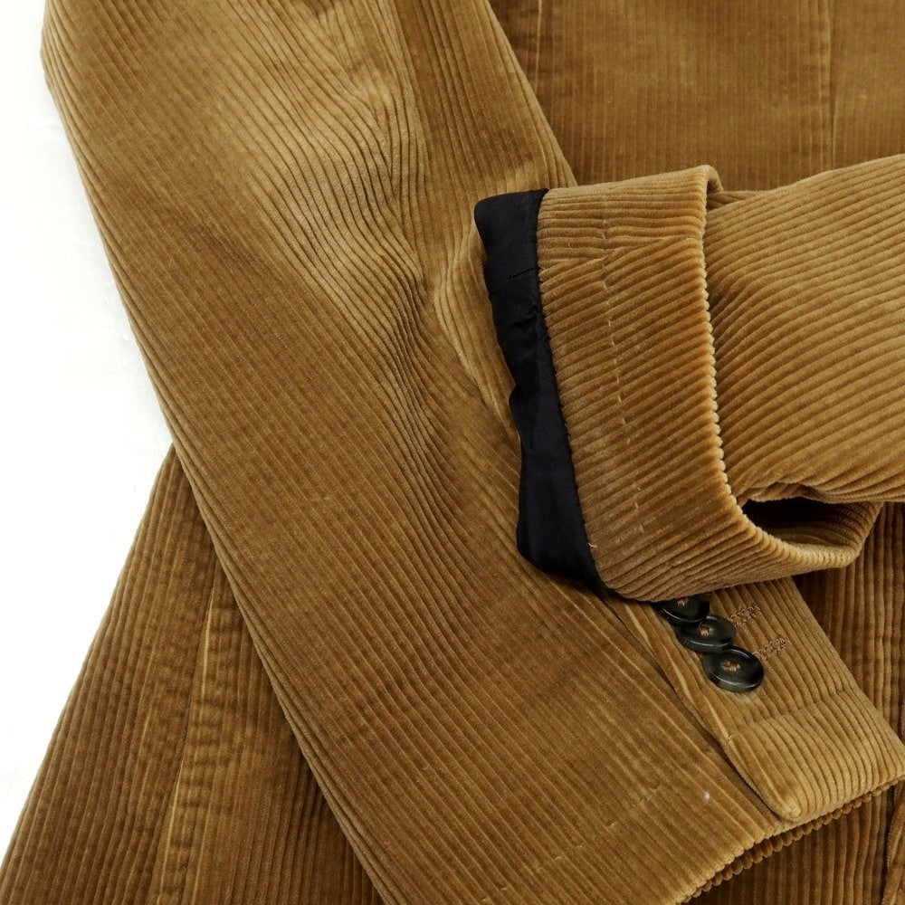 【中古】ジーゼニア Z Zegna コーデュロイ 2B カジュアルジャケット イエローオーカー【 サイズ48 】【 状態ランクC 】【 メンズ 】 [CPD]