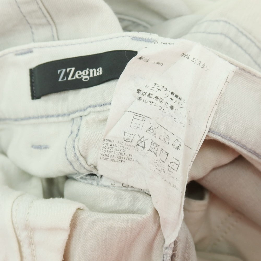 【中古】ジーゼニア Z Zegna コットンポリウレタン デニムパンツ ホワイトグレー【サイズ31】【 状態ランクC 】【 メンズ 】