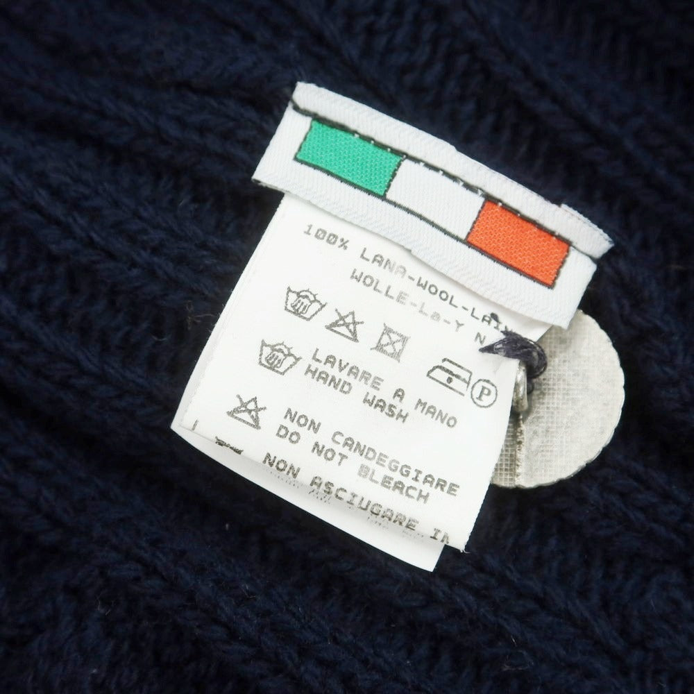 【中古】バフィー BAFY ミドルゲージウール ショールカラーカーディガン ネイビー【 48 】【 状態ランクB 】【 メンズ 】