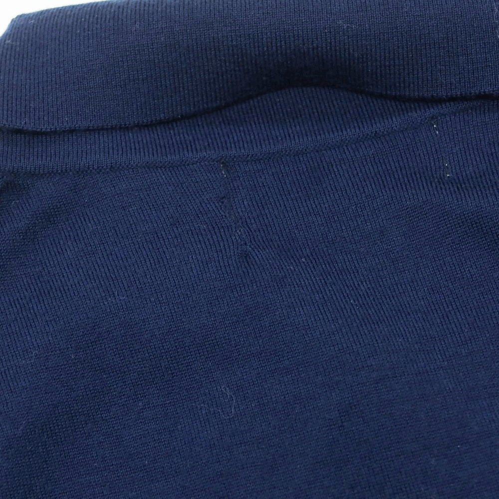 【中古】トゥット TUTTO ハイゲージ ウール 長袖 ポロニット ネイビー【 48 】【 状態ランクB 】【 メンズ 】