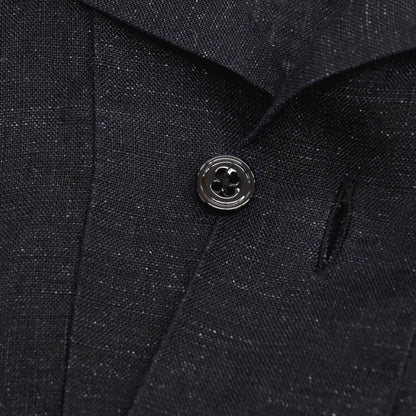 【中古】ランバンコレクション LANVIN COLLECTION リネン プルオーバー 半袖シャツ ブラック【サイズ46】【 状態ランクB 】【 メンズ 】