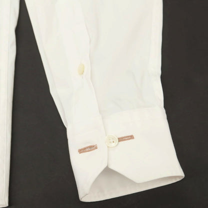 【中古】ポールスミス Paul Smith ストレッチ コットンナイロン レギュラーカラー ドレスシャツ ホワイト【 M 】【 状態ランクC 】【 メンズ 】