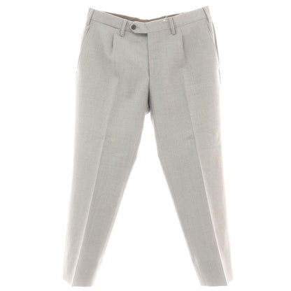【中古】ジェルマーノ GERMANO CITY SUPER110’S ウール ドレススラックスパンツ ライトグレー【 48 】【 状態ランクB 】【 メンズ 】