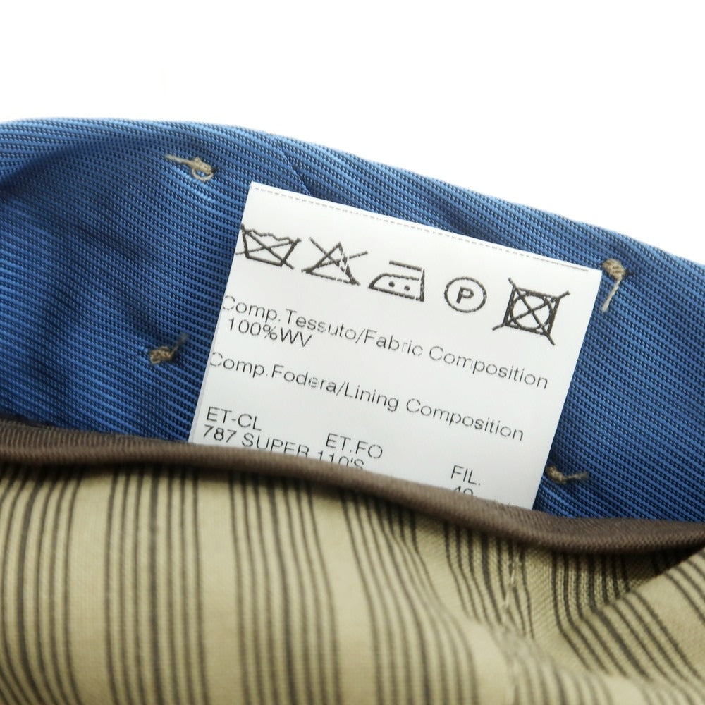 【中古】ジェルマーノ GERMANO CITY SUPER110’S ウール ドレススラックスパンツ ライトグレー【 48 】【 状態ランクB 】【 メンズ 】