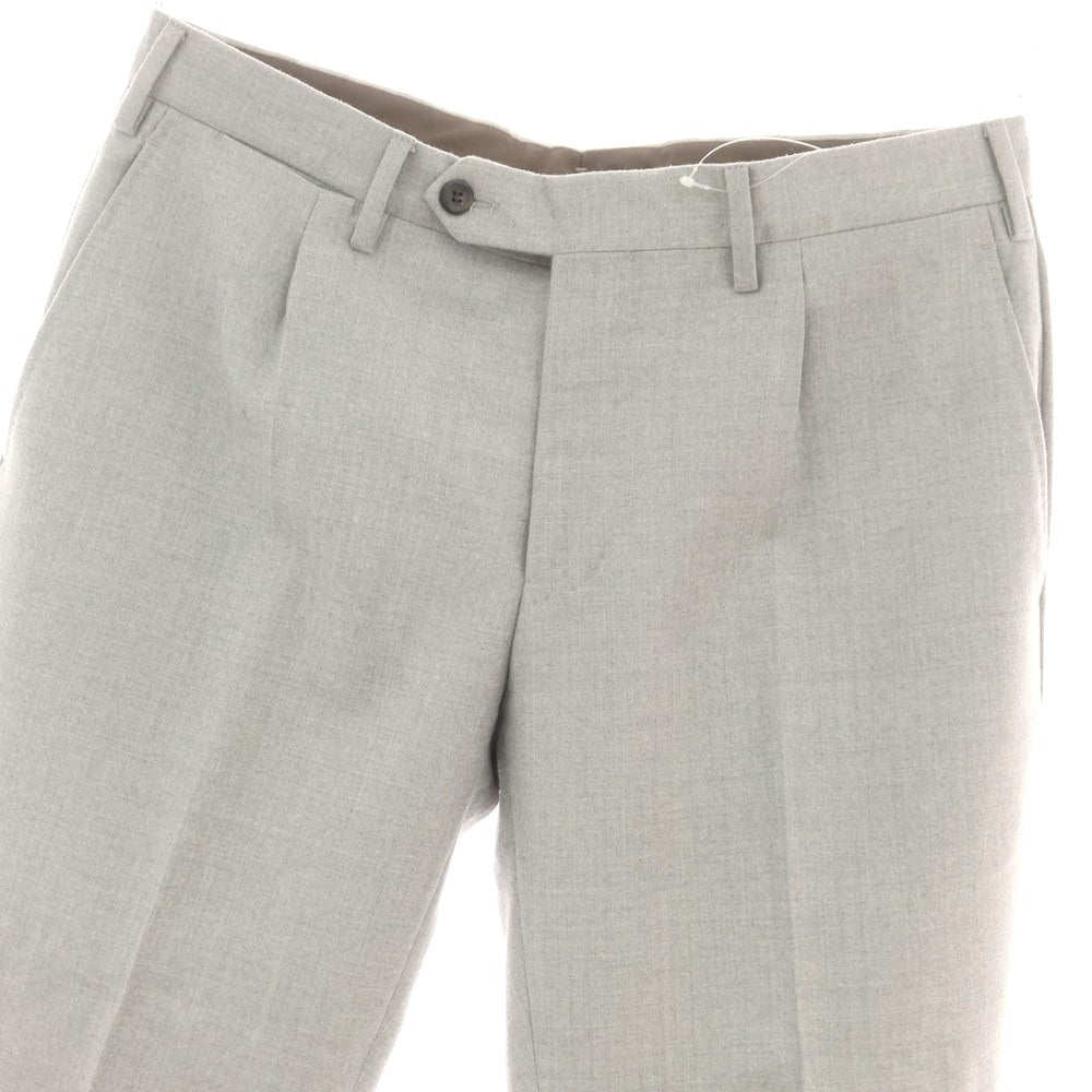 【中古】ジェルマーノ GERMANO CITY SUPER110’S ウール ドレススラックスパンツ ライトグレー【 48 】【 状態ランクB 】【 メンズ 】