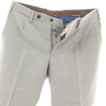 【中古】ジェルマーノ GERMANO CITY SUPER110’S ウール ドレススラックスパンツ ライトグレー【 48 】【 状態ランクB 】【 メンズ 】