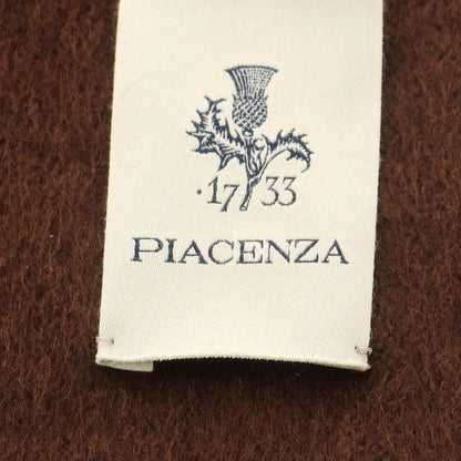 【中古】ピアチェンツァ PIACENZA シルクカシミヤ マフラー ブラウンxグレー【 状態ランクB 】【 メンズ 】