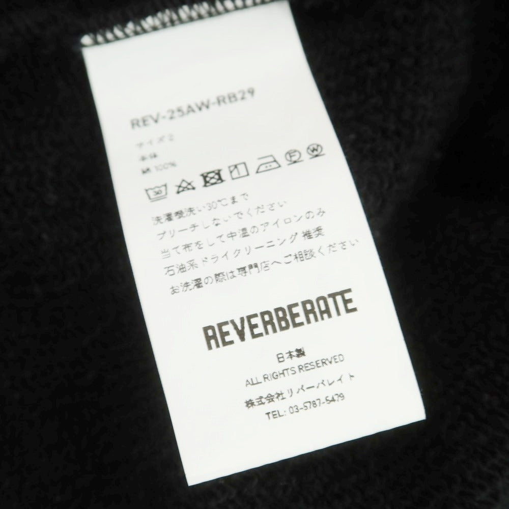 【中古】リバーバレイト REVERBERATE 2025年秋冬 ジップアップパーカー ブラック【サイズ2】【 状態ランクB 】【 メンズ 】[DPD]
