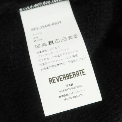 【中古】リバーバレイト REVERBERATE 2025年秋冬 ジップアップパーカー ブラック【 2 】【 状態ランクB 】【 メンズ 】
