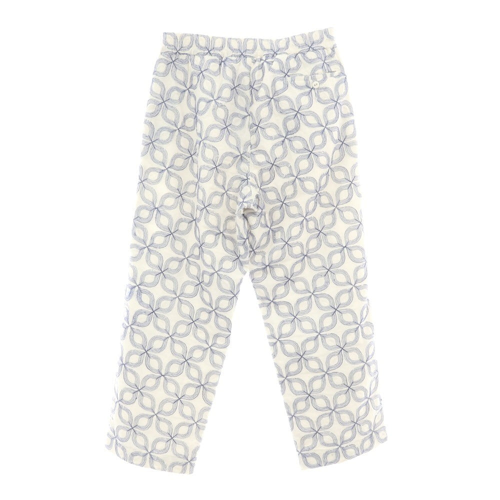 【中古】ピリオドフィーチャーズ PERIOD FEATURES コットン パンツ ホワイトxブルー【 3 】【 状態ランクB 】【 メンズ 】