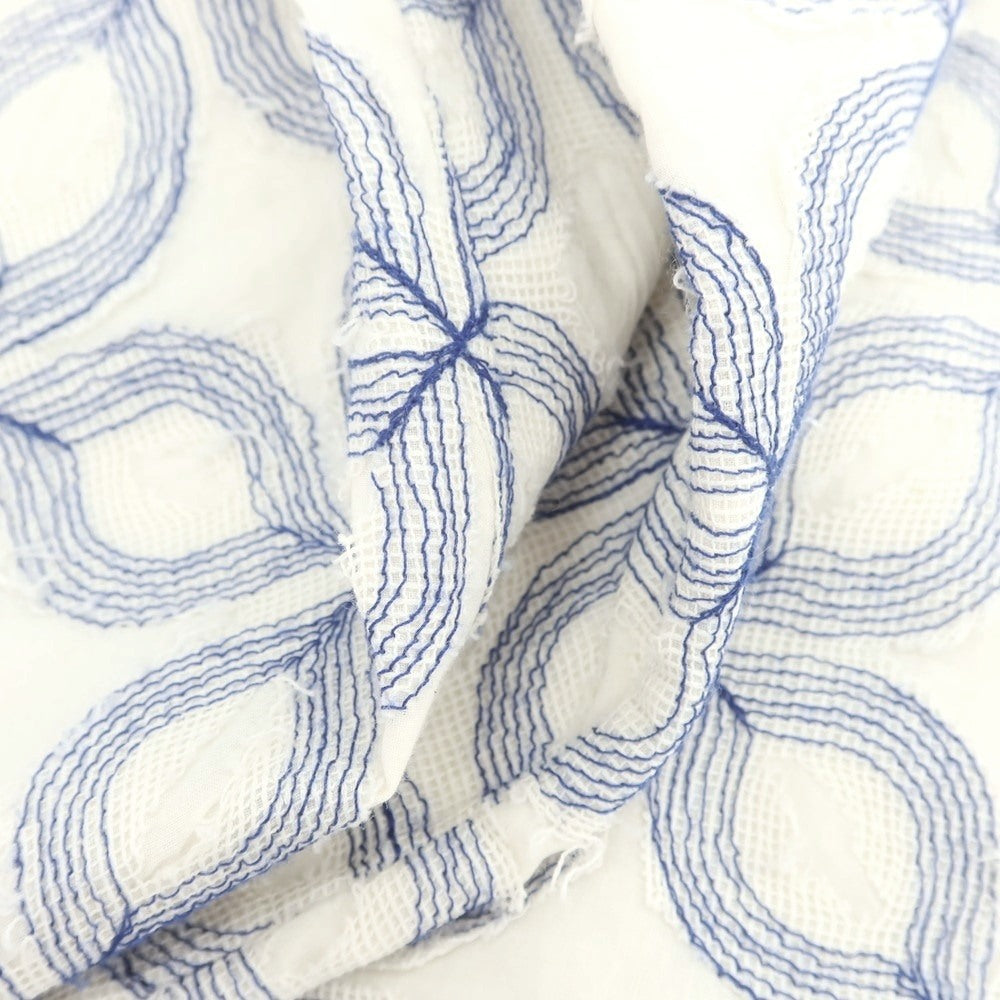 【中古】ピリオドフィーチャーズ PERIOD FEATURES コットン パンツ ホワイトxブルー【 3 】【 状態ランクB 】【 メンズ 】