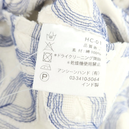 【中古】ピリオドフィーチャーズ PERIOD FEATURES コットン パンツ ホワイトxブルー【 3 】【 状態ランクB 】【 メンズ 】