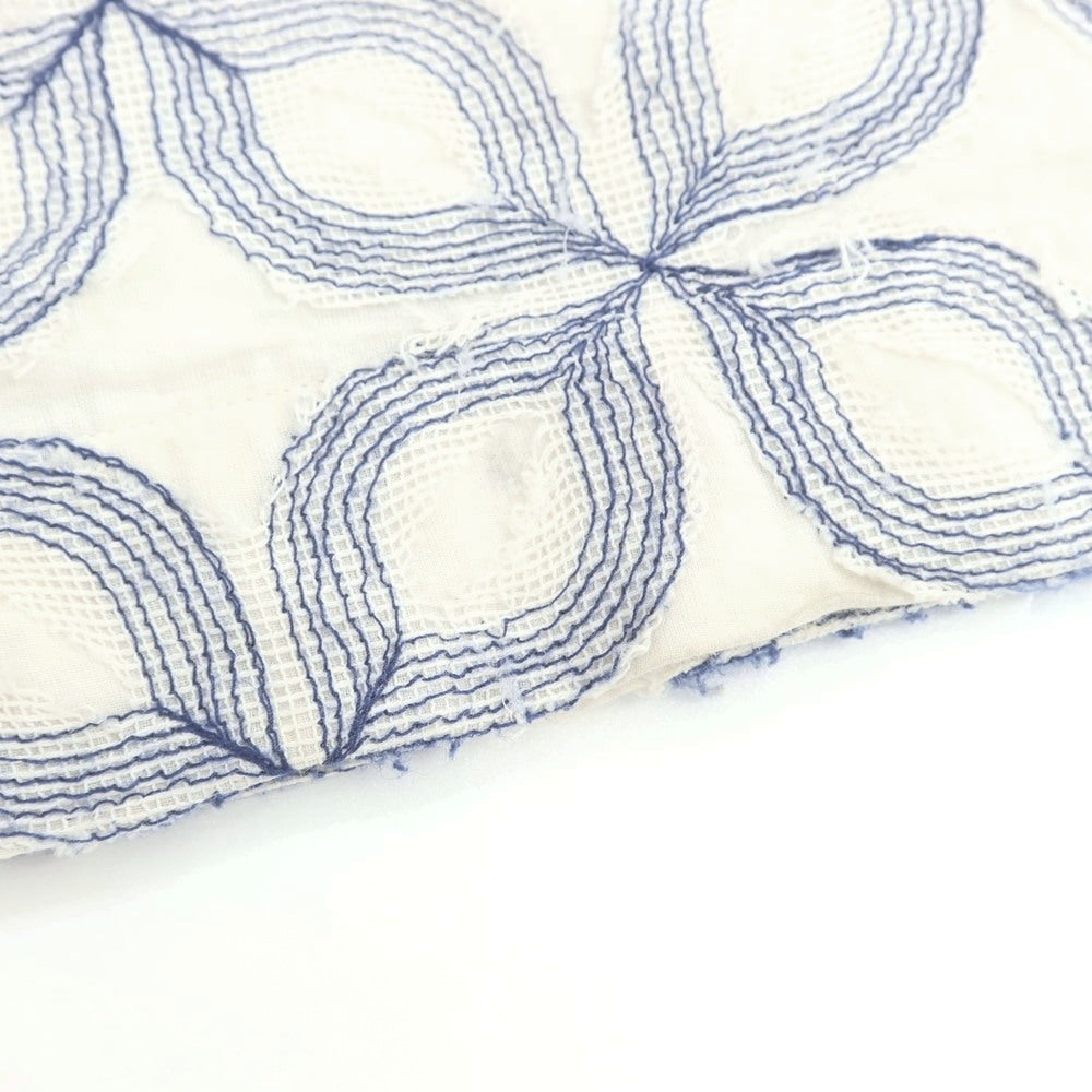 【中古】ピリオドフィーチャーズ PERIOD FEATURES コットン パンツ ホワイトxブルー【 3 】【 状態ランクB 】【 メンズ 】