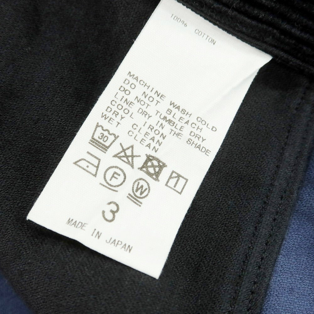 【中古】レノマ renoma コットン 中太畝 フレア コーデュロイパンツ ネイビーxブラック【 3 】【 状態ランクC 】【 メンズ 】