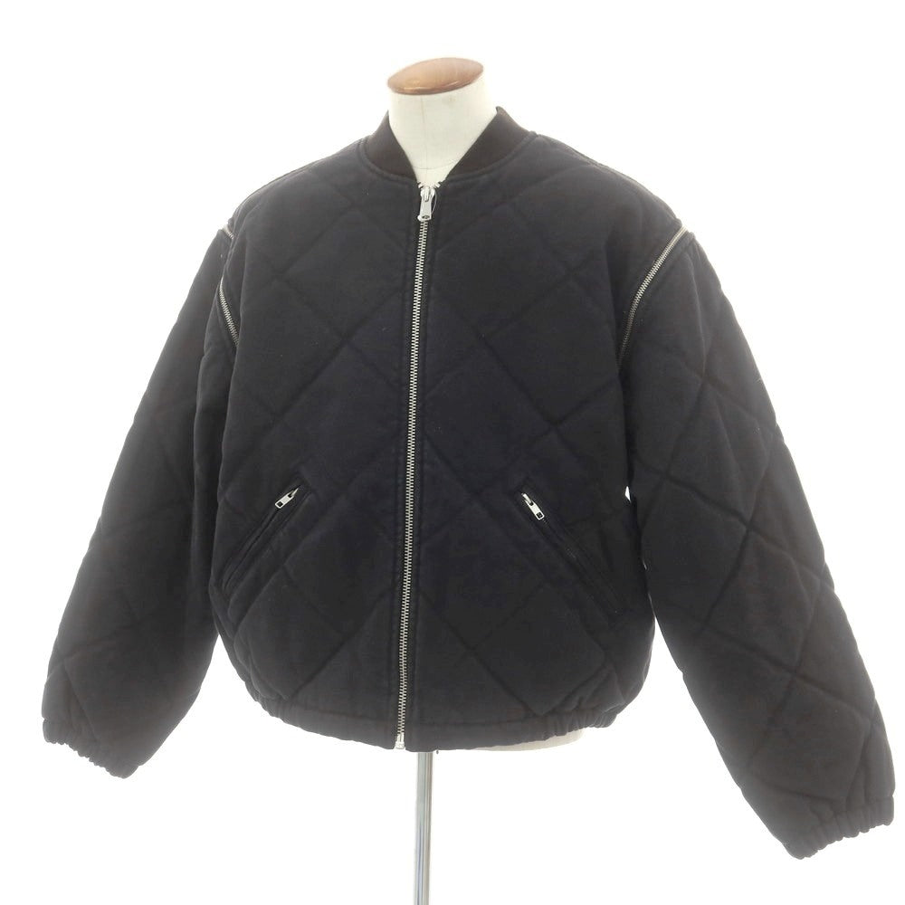 【中古】シュプリーム Supreme 2025年秋冬 Zip-Off Sleeve Quilted Bomber Jacket 中綿ブルゾン ブラック【 M 】【 状態ランクA 】【 メンズ 】