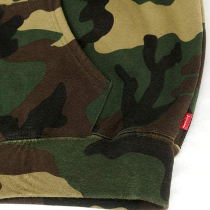 【中古】シュプリーム Supreme 2025年秋冬 Collegiate Applique Zip Up Hooded Sweatshirt スウェット パーカー グリーンxブラウン【 Ｍ 】【 状態ランクB 】【 メンズ 】