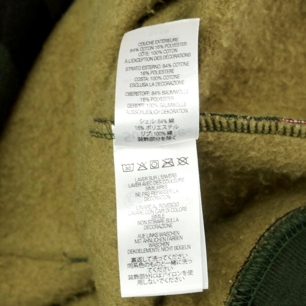 【中古】シュプリーム Supreme 2025年秋冬 Collegiate Applique Zip Up Hooded Sweatshirt スウェット パーカー グリーンxブラウン【 Ｍ 】【 状態ランクB 】【 メンズ 】