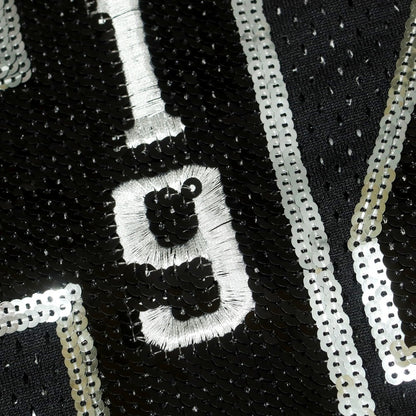 【中古】シュプリーム Supreme 2025年秋冬 Sequin Football Jersey フットボールジャージー ブラック【 M 】【 状態ランクA 】【 メンズ 】