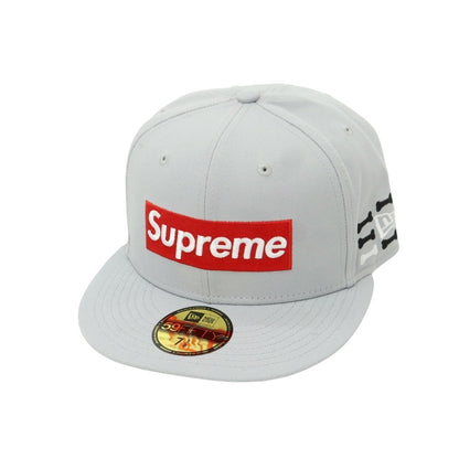 【中古】シュプリーム Supreme 2025年秋冬 Bones Box Logo New Era ポリエステル ベースボールキャップ グレー【 7 3/8 】【 状態ランクA 】【 メンズ 】