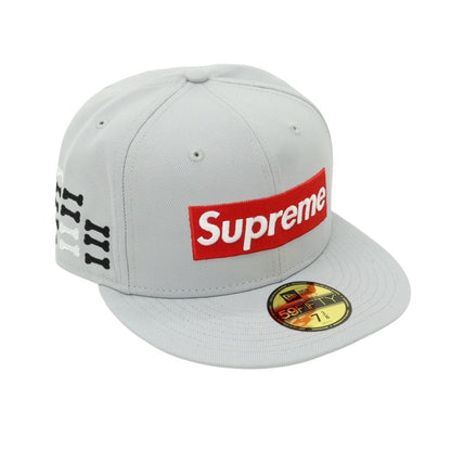 【中古】シュプリーム Supreme 2025年秋冬 Bones Box Logo New Era ポリエステル ベースボールキャップ グレー【 7 3/8 】【 状態ランクA 】【 メンズ 】