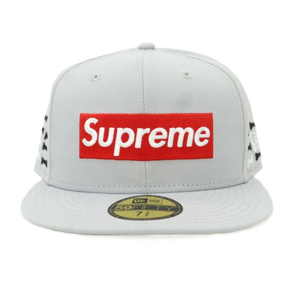 【中古】シュプリーム Supreme 2025年秋冬 Bones Box Logo New Era ポリエステル ベースボールキャップ グレー【 7 3/8 】【 状態ランクA 】【 メンズ 】