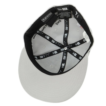 【中古】シュプリーム Supreme 2025年秋冬 Bones Box Logo New Era ポリエステル ベースボールキャップ グレー【 7 3/8 】【 状態ランクA 】【 メンズ 】