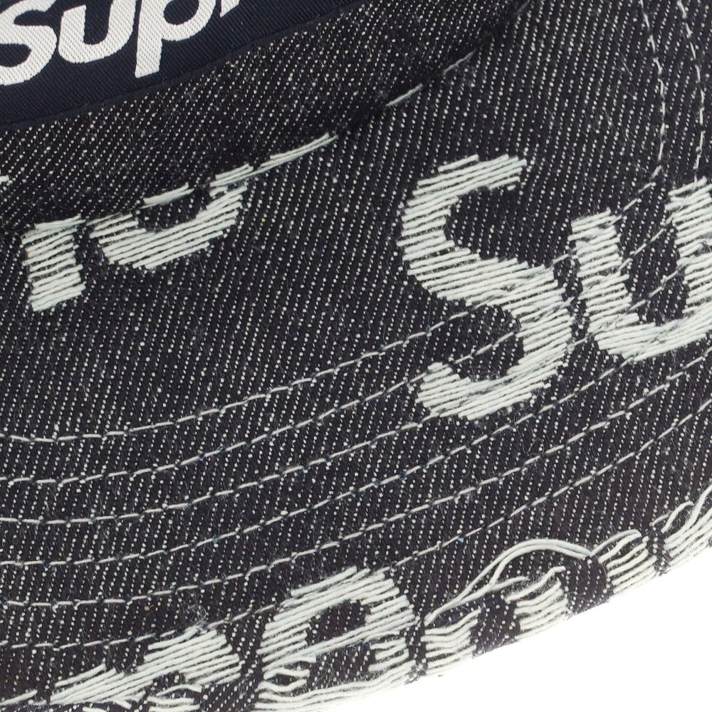 【中古】シュプリーム Supreme 2025年秋冬 Jacquard Logos Denim Camp Cap ベースボールキャップ ダークネイビー【 ONE SIZE(58cm) 】【 状態ランクA 】【 メンズ 】