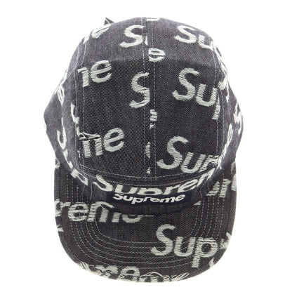 【中古】シュプリーム Supreme 2025年秋冬 Jacquard Logos Denim Camp Cap ベースボールキャップ ダークネイビー【 ONE SIZE(58cm) 】【 状態ランクA 】【 メンズ 】