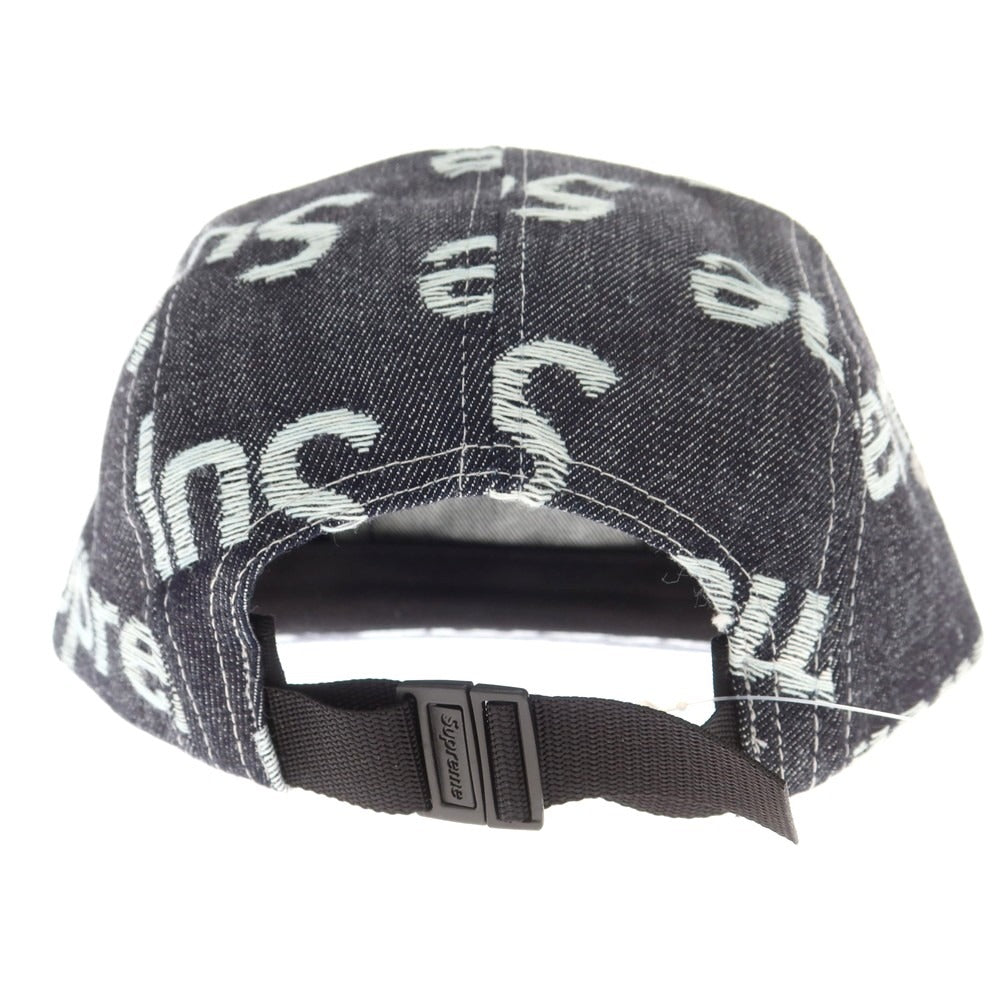 【中古】シュプリーム Supreme 2025年秋冬 Jacquard Logos Denim Camp Cap ベースボールキャップ ダークネイビー【 ONE SIZE(58cm) 】【 状態ランクA 】【 メンズ 】