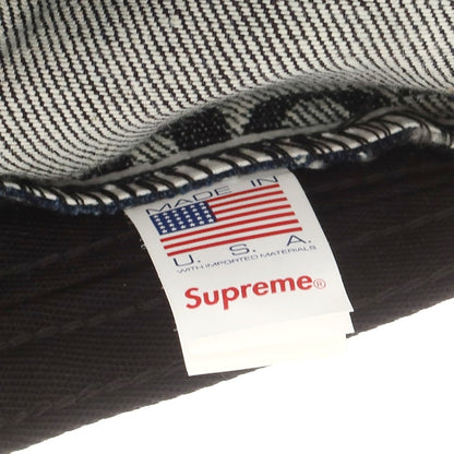 【中古】シュプリーム Supreme 2025年秋冬 Jacquard Logos Denim Camp Cap ベースボールキャップ ダークネイビー【 ONE SIZE(58cm) 】【 状態ランクA 】【 メンズ 】