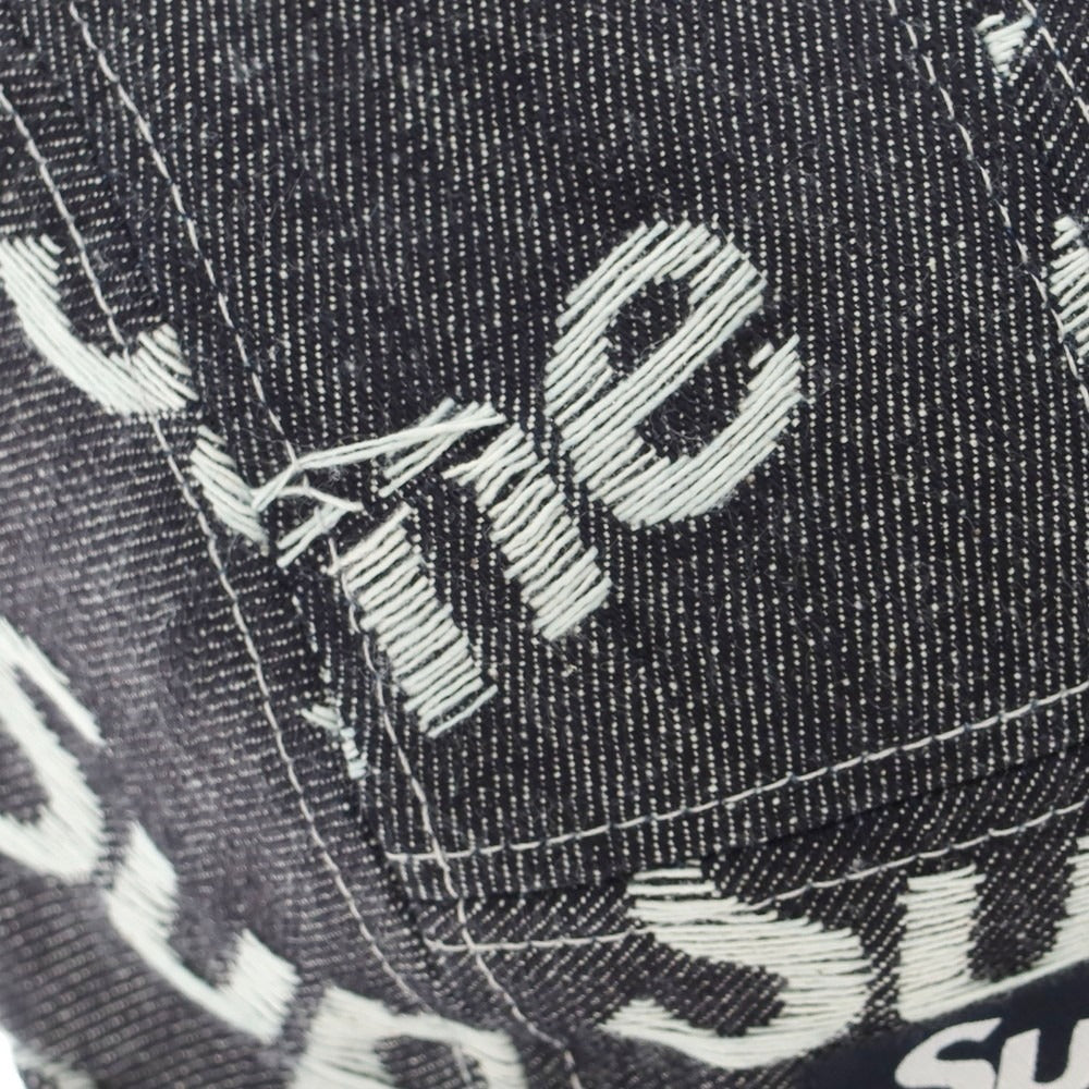 【中古】シュプリーム Supreme 2025年秋冬 Jacquard Logos Denim Camp Cap ベースボールキャップ ダークネイビー【 ONE SIZE(58cm) 】【 状態ランクA 】【 メンズ 】