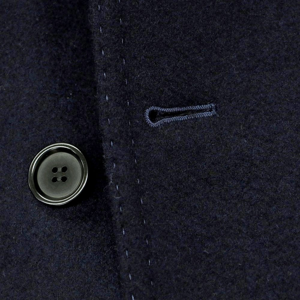 【中古】ティト アレグレット TITO ALLEGRETTO ウールカシミヤ ダブルブレストコート ダークネイビー【 44 】【 状態ランクB 】【 メンズ 】