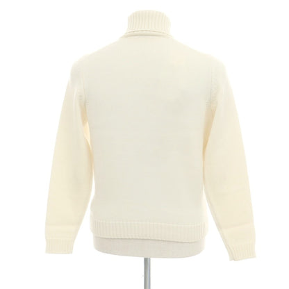 【中古】ザノーネ ZANONE ミドルゲージウール タートルネックニット オフホワイト【 46 】【 状態ランクC 】【 メンズ 】