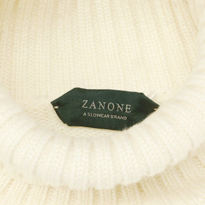 【中古】ザノーネ ZANONE ミドルゲージウール タートルネックニット オフホワイト【 46 】【 状態ランクC 】【 メンズ 】